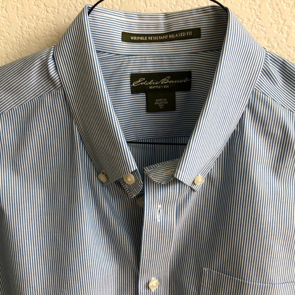 Eddie Bauer Button-down Shirt, Sz XL Tall.